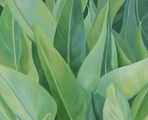 Bettina Dyhringer: BlattWerk II | Acryl/Leinwand | 50x61cm | 2011